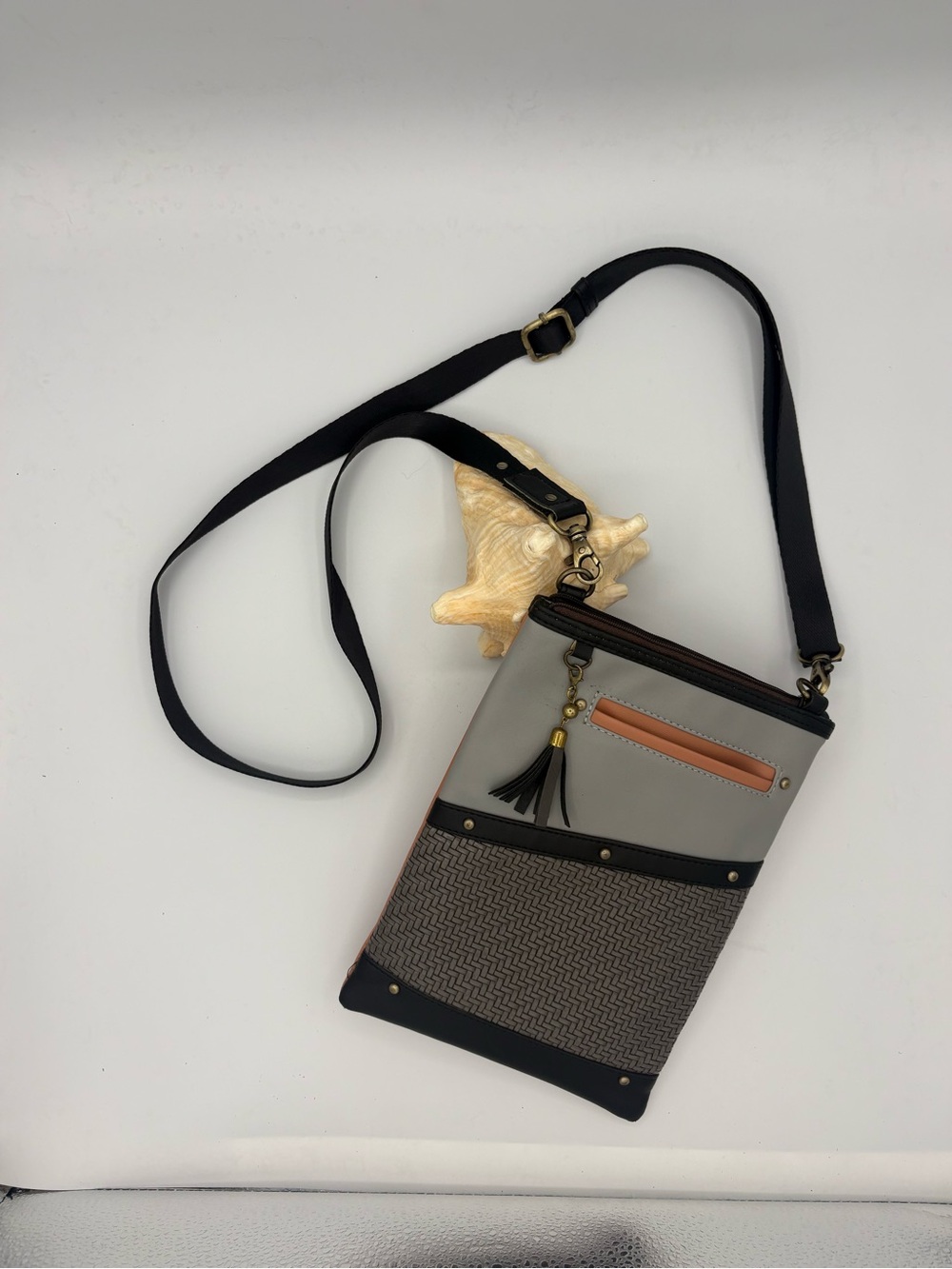 Vegan Leather Crossbody Bag